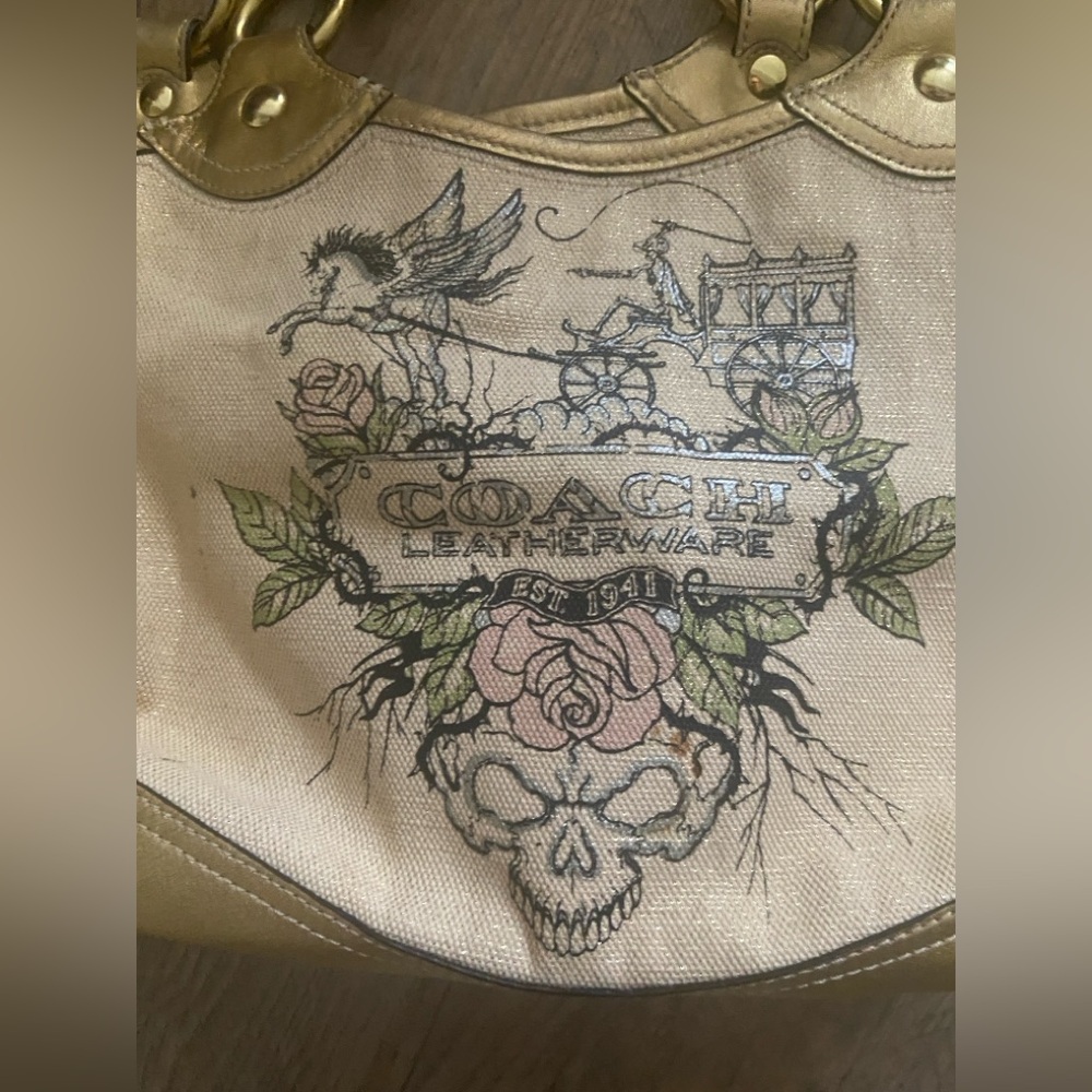 Coach 13661 Limited Edition Tattoo Graphic Tote Bag